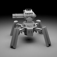 Turret rigged