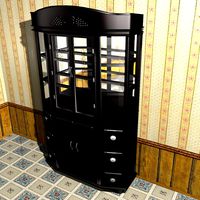 Wine Hutch_black