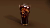 Drink Glass - Coke With Ice