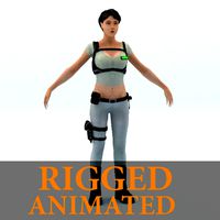 - Female soldier - RIGGED