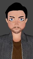 Man Cartoon Asmert Low-poly 3D model