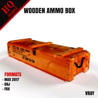 WOODEN AMMO BOX