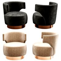 HOLLY HUNT Mesa Occasional Chair 3d model