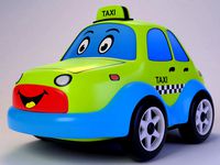 Cute toy Taxi car for cartoon 002