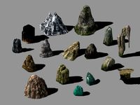 Various types rock 021