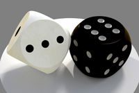 Dice - Black and White