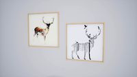 North style deer painting October
