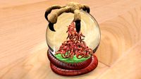 Bird Earthworm Snow Globe