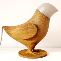 Marina`s birds table lamp by TsarukAhmadova for Fajnodesign