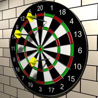 Professional Dartboard with Darts