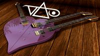 Steve Vai Ibanez Heart shaped triple neck Guitar