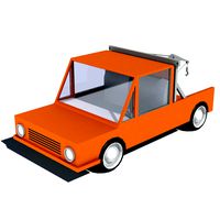 Cartoon Car Tow Truck