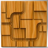 (700) - Panel 3d STL model for CNC