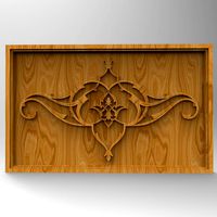 (688) Panel - 3d STL model for CNC