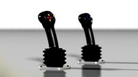 high poly photorealistic professional vehicle joystick