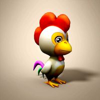 Cartoon chicken model