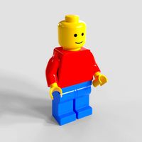 Lego Minifigure Rigged