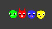 Blob Character Face