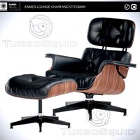 Eames Lounge Chair and Ottoman (vray+corona)
