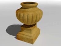 Vase on pedestal 3D Model