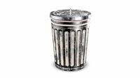 Low Poly Dirty Trash Bin 2.0