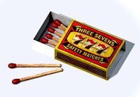 Three Sevens Safety Matches Box