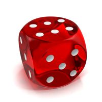 Dice Red Transparent