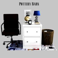 Logan File Cabinet, Antique White