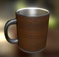 Coffee Cup Wood Version