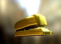 Stapler Rigged And Animated Gold Version