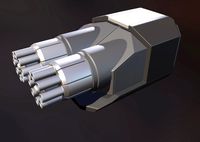 gatling gun module highpoly