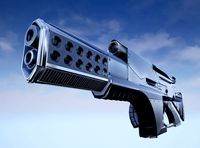Futuristic Weapon Low Poly