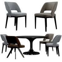 Minotti Owens chair Neto table