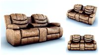 Sofa Ashley Revolution Burgundy, 2 seats