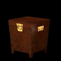 Leather End Table