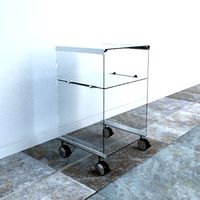 Gallotti & Radice Glass Storage Unit by Pierangelo Gallotti