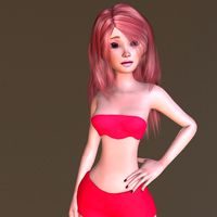 Cartoon Woman Pinky