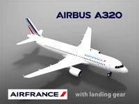 Airbus A320 Air France with landing gear