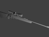 American Cz Bolt Action Rifle 22 3D Model