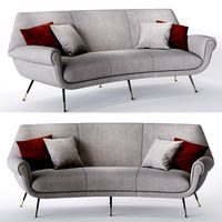 Angled sofa Albert by Minotti