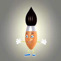 cartoon brush