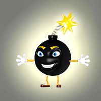 cartoon bomb