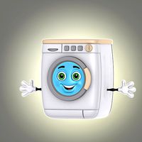 cartoon washing machine