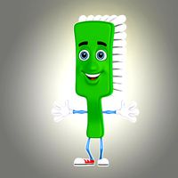 cartoon toothbrush