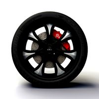 Wheel Baccarat - Mirage rims and tire