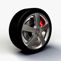 Wheel ZNA 320 rim and tire