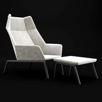 Chair whith pouf