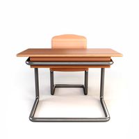 wooden school desk
