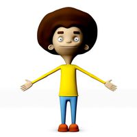 Cartoon Teenage Boy
