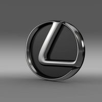 Lexus motors logo 3D Model